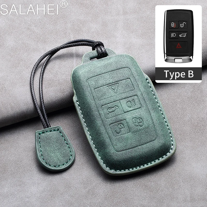 Car Key Case For Land Rover Discovery Range Rover Evoque Velar Sport For Jaguar E-Pace F-Pace F-Type XE XF XJ Inter Accessories