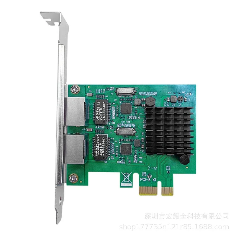 Carte réseau PCI-E double port gigabit Ethernet 1000M RTL8111F, pour routeur souple WOL