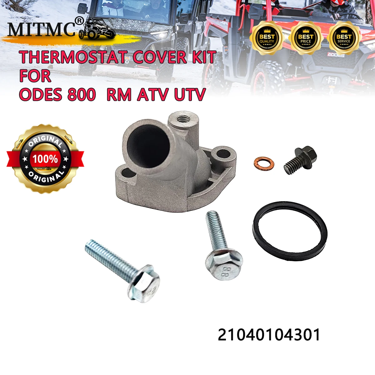 

Комплект крышки термостата для ODES 800 RM ATV UTV, корпус термостата 21040104301 (RM 122306)