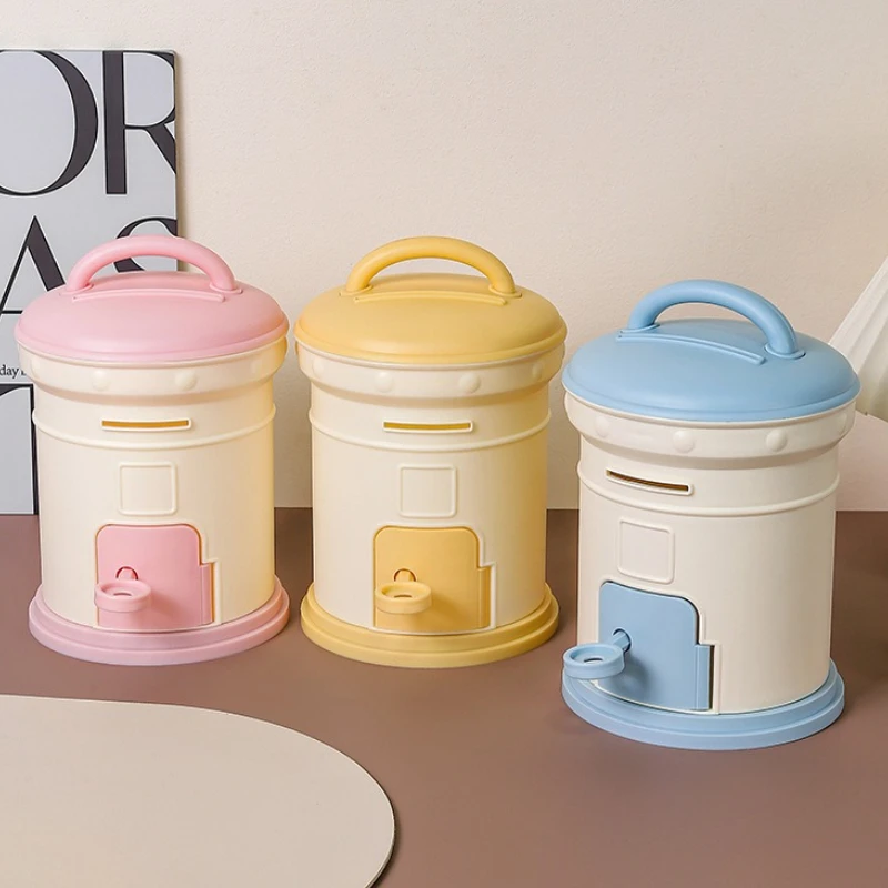 1 قطعة صندوق البريد أصبع البنك السنة الجديدة للأطفال لطيف تخزين البلاستيك حصالة على شكل حيوان صندوق بريد صغير جرة عناصر ديكور المنزل