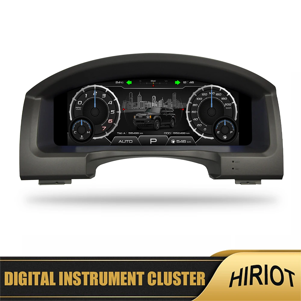 

12.3''Car Digital Instrument Gauge Cluster For Toyota Land Cruiser 200 LC200 LCD Dashboard Virtual Cockpit Speedometer Panel ODO