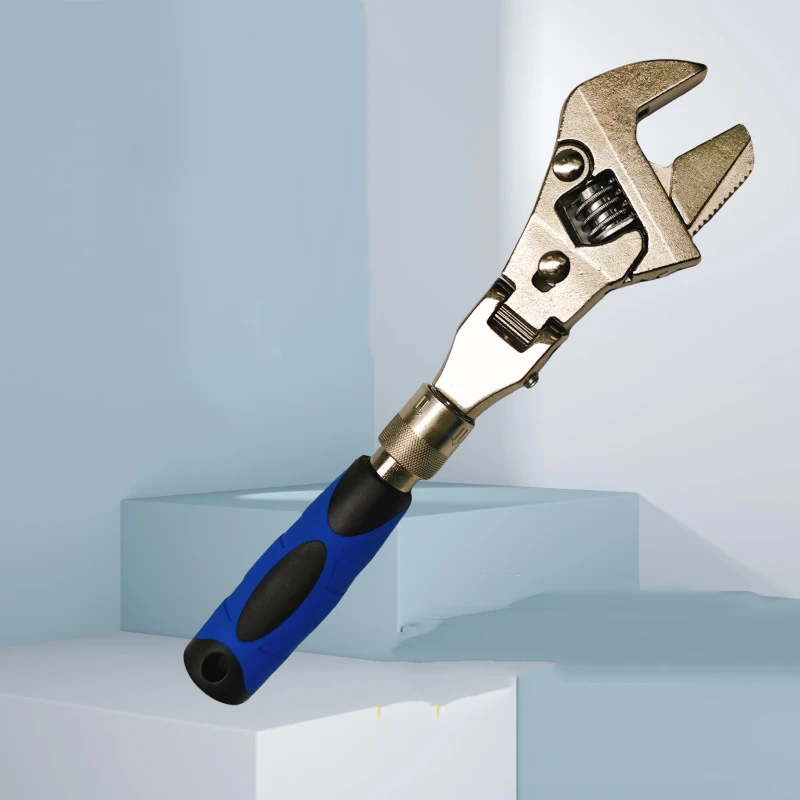 

Shaking Head Ratchet Wrench Fast Telescopic 180 Degree Folding Household Manual Maintenance Tool Multifunction Movable Wrench