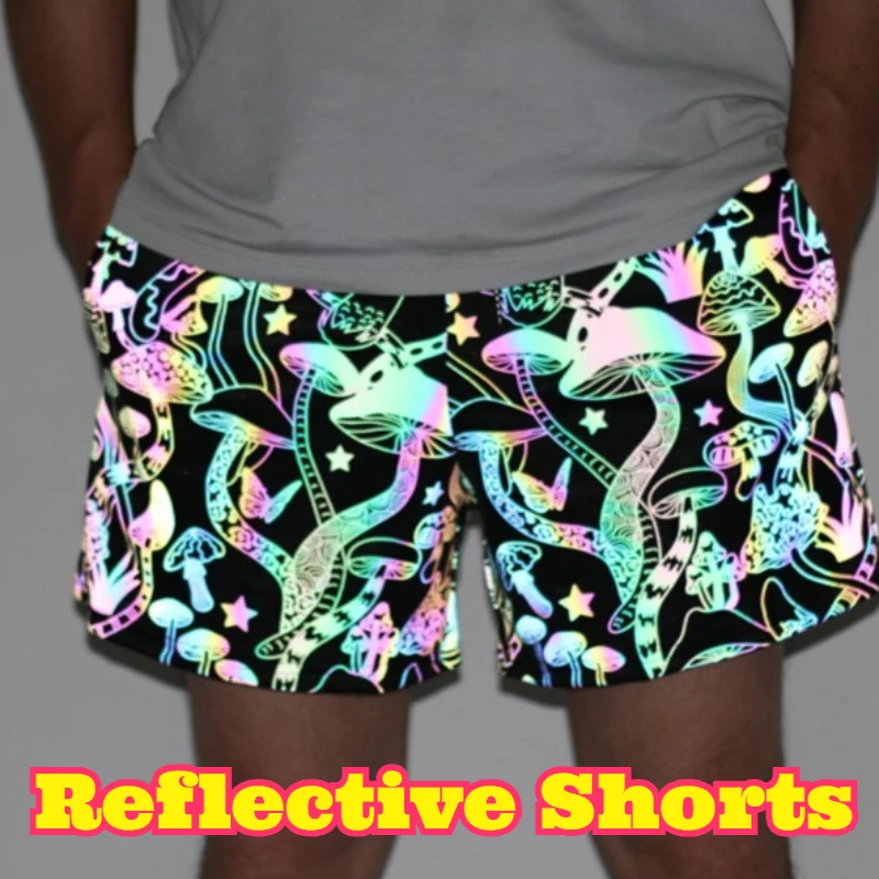 reflective-mushroom-pattern-double-layer-loose-sports-shorts-adult-male-elastic-breathable-casual-pants-cycling-jogging-fitness