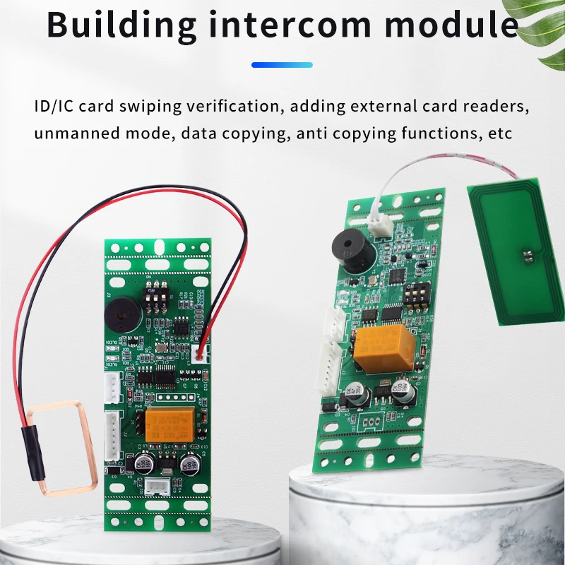 EMID Building Intercom Card Swiping Module 2000 User Card Access Control Building Module Embedded IC Card Access Control Machine