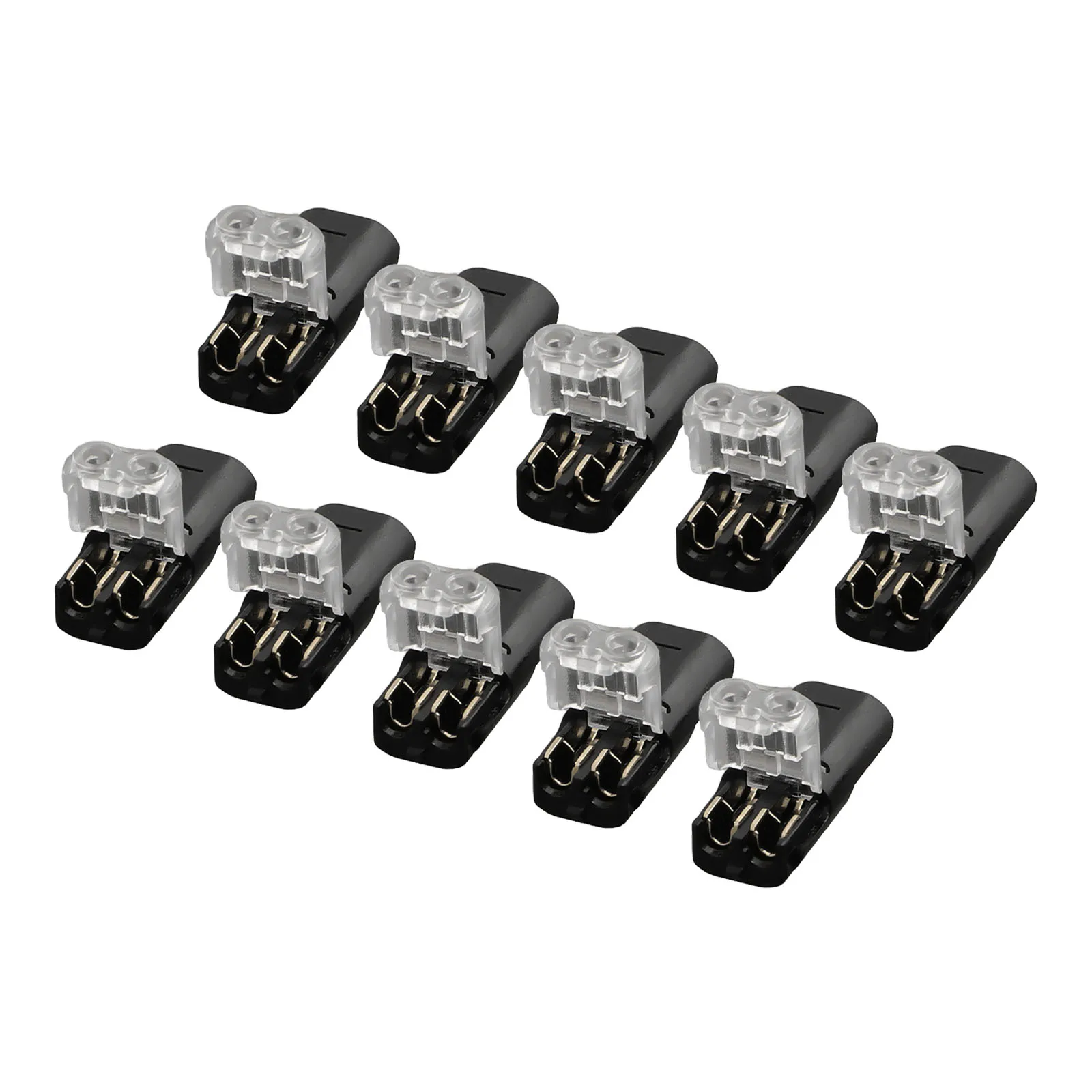 Car Cable Terminal Clamp 10PCS/set 12V 22 AWG Stranded Wire Accessories Connections Strip Double Head PVC Solid Wire