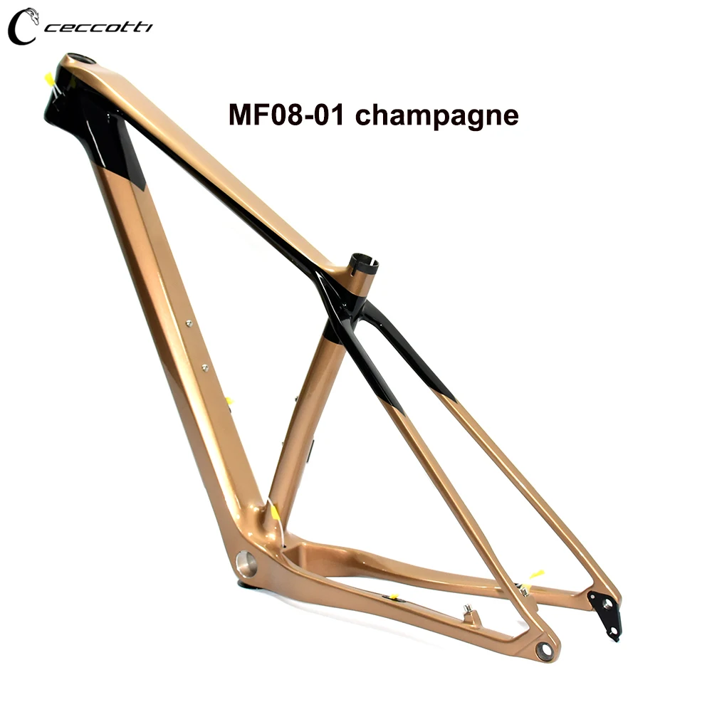 Carbon Mountain Bike Frame, 29 MTB, 12x148 Thru-Axle, 29er BSA73, 1-1/8-1-1/2 Disc Bicycle Frame, 12V