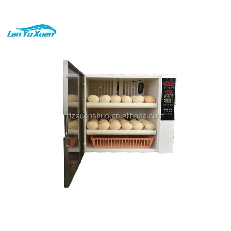 High hatching rate new design 60 capacity double power automatic incubator