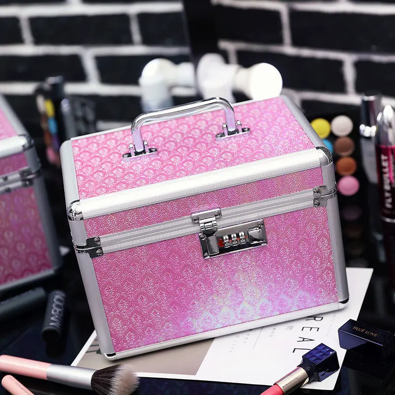 Imagem -05 - Nova Marca Caixa de Maquiagem Artista Profissional Beleza Cosméticos Cases Compõem Bolsa Tatuagem Prego Multicamadas Caixa Armazenamento Organizador 2023