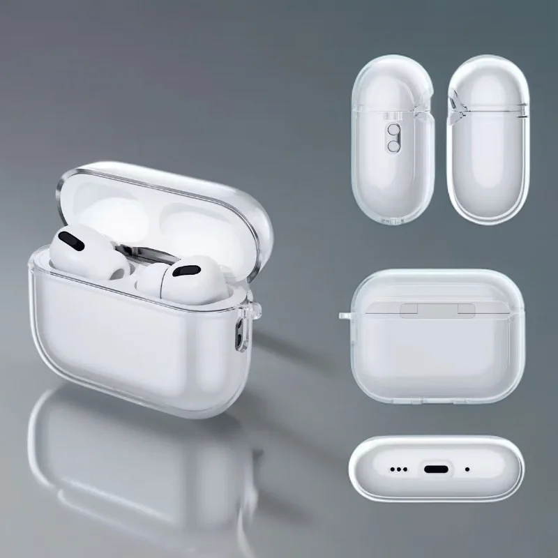 Soft Clear TPU Earphone Case For AirPods Pro 3 2025 AirPods 4 2024 Shockproof Transparent Protective Cover For AirPods Pro 2 image 3
