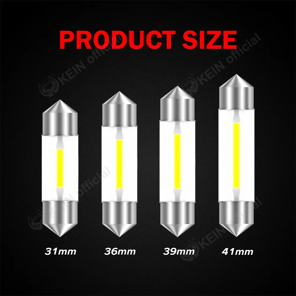 KEIN SV8.5 Led C5W C10W Bulb 31 mm Lamp 31mm Festoon 36mm 39mm 41mm 28mm Interior Red Dome Reading Car Truck Light 6V 12V 24V