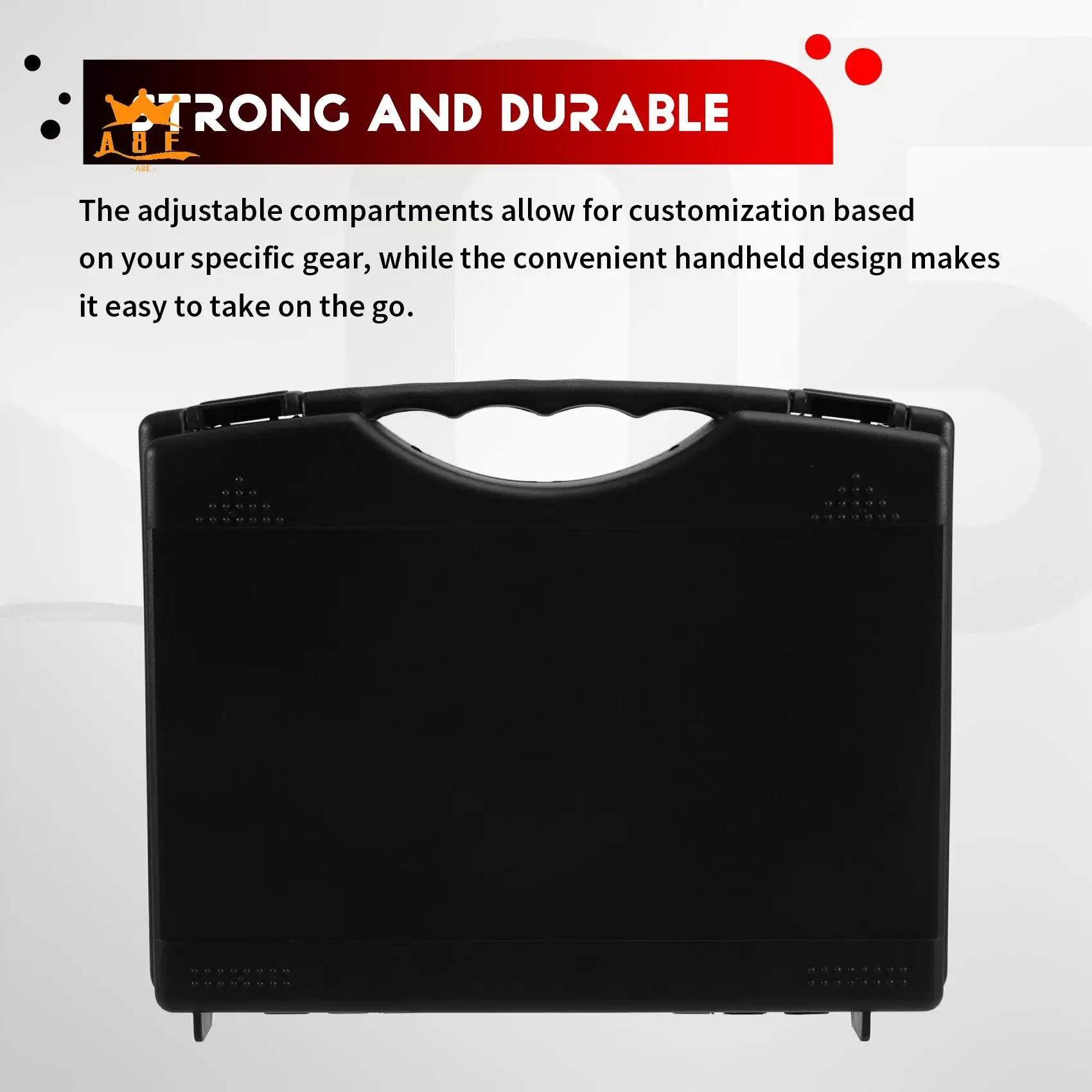

A08E-Microphone Storage Box Home Recording Equipment Case Carrying Holder Electronics Pouch Travel