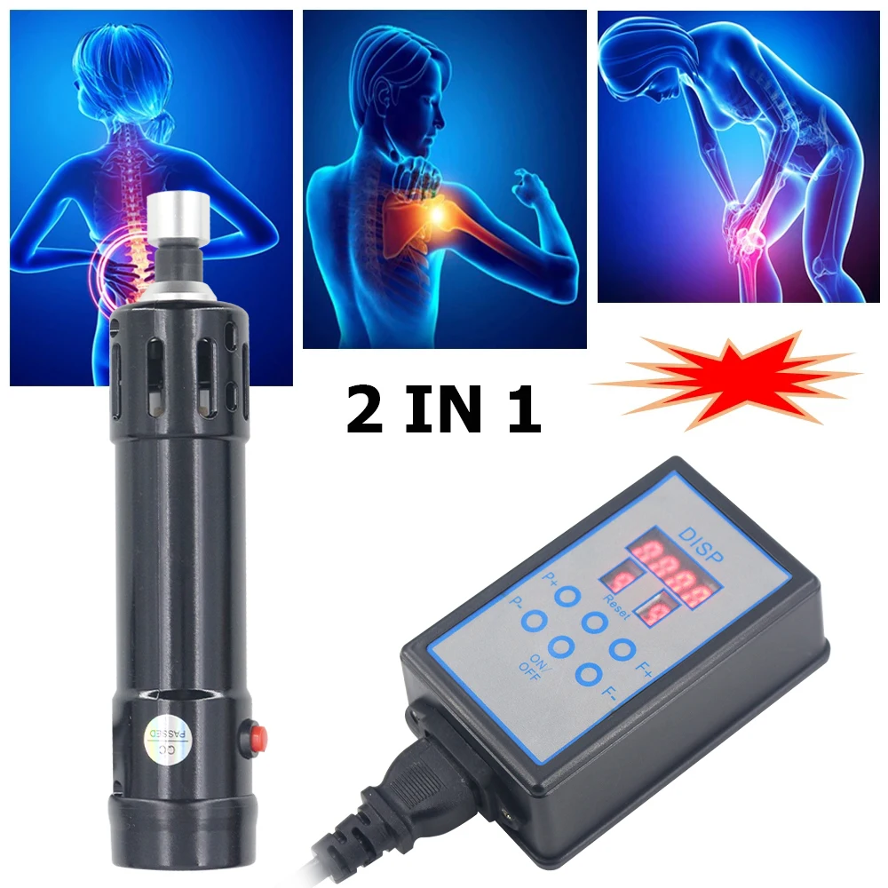 Shockwave Therapie Machine Gezondheidszorg 11 Hoofden Shock Wave Chiropractie Pistool Effectieve Schouder Taille Pijn Verwijdering Massage Relax