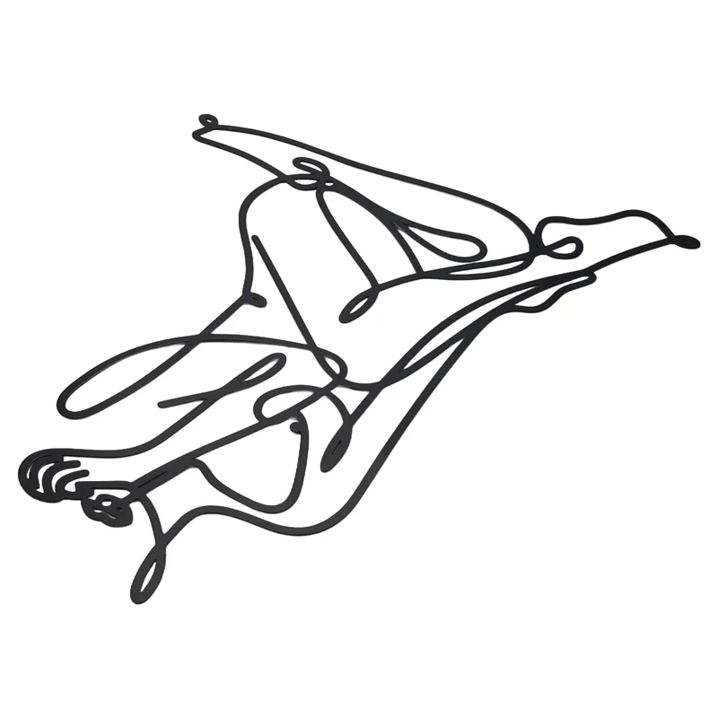 

VO-Минималистичный женский корпус, художественный декор, абстрактный металлический женский декор, настенный художественный декор, металлический женский настенный декор