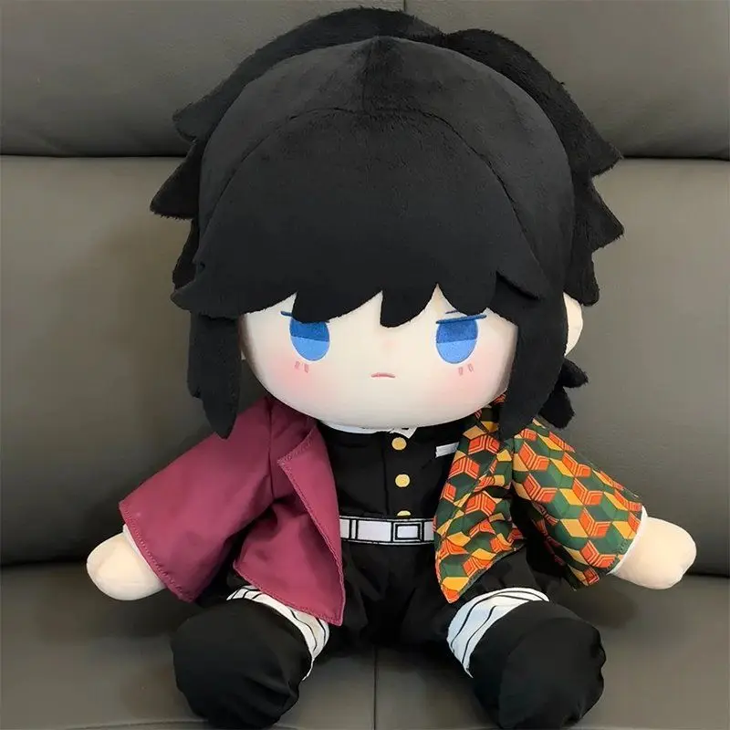 

40 см аниме Demon Slayer Tomioka Giyuu плюшевые фигурки мягкие плюшевые наряды куклы уши косплей реквизит фанаты Рождественский подарок