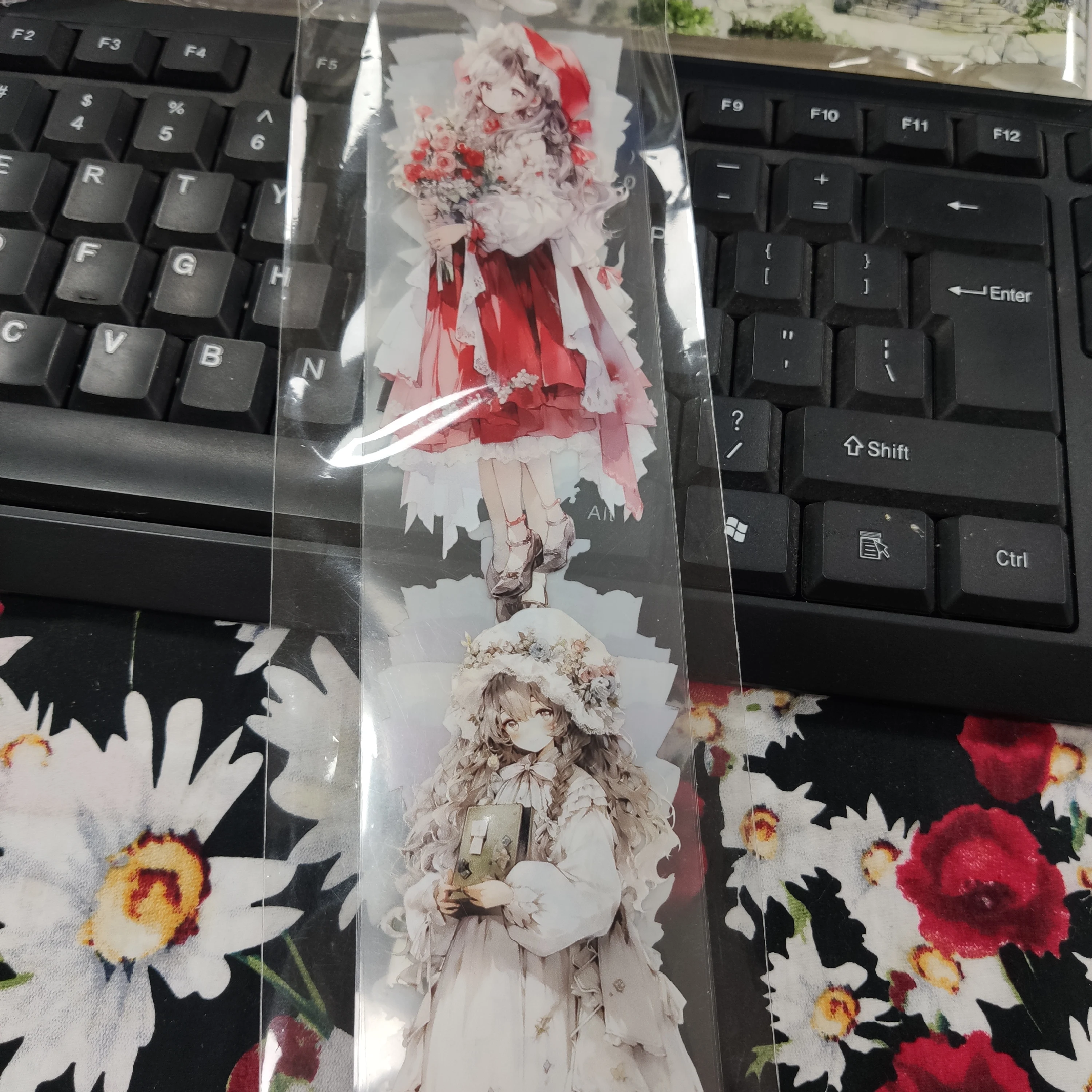 5.29 Stock Clear - 1 Loop Flower Girl Washi Shiny PET Tape