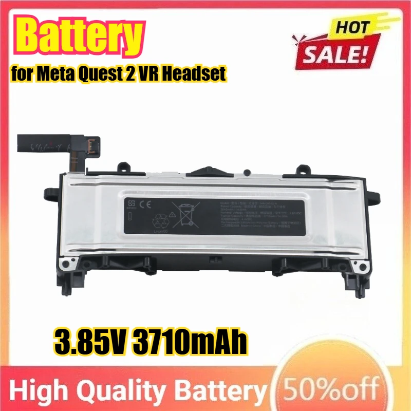 

3.85V 3710mAh Li-ion Battery Replacement Part Accessories for Meta Quest 2 VR Headset