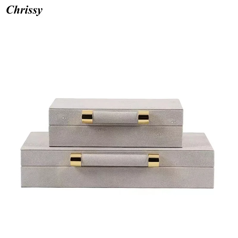 

Кожаная шкатулка для хранения драгоценностей в европейском стиле, органайзер в деревянной рамке, роскошная шкатулка для драгоценностей, пустые подарочные коробки без сетки для подарка