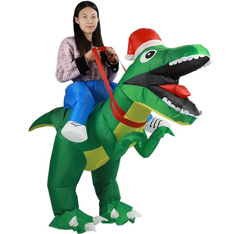 

Dinosaur Inflatable Costume Ride Adult Halloween Party Cosplay Outfit Men Women Festival Funny Dress Up Clothes Christmas 2024