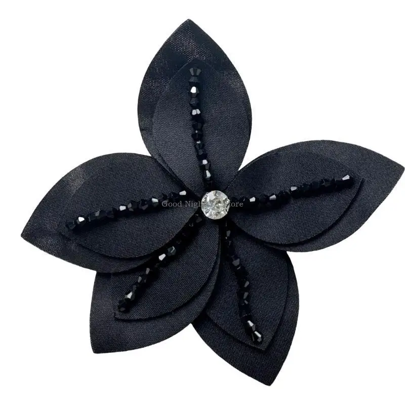 Pin Camellia Flower Pin มีสไตล์การใช้เข็มกลัดขนาดใหญ่ที่หรูหราของผู้หญิง