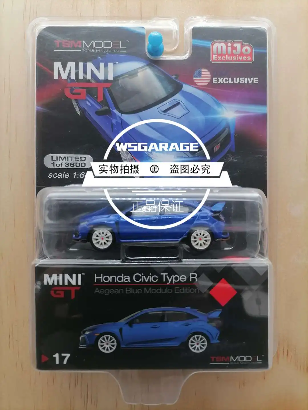 Mini GT 1:64  Honda series Civic  R Collection of die-cast alloy car model ornaments gifts