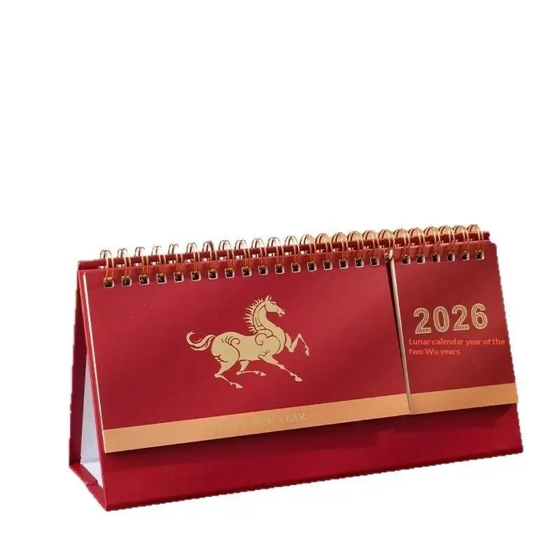 Writeable Memo Standing 2026 Desktop Desk Calendar Portable Foldable Table Calendar Academic Planner Table Decorations