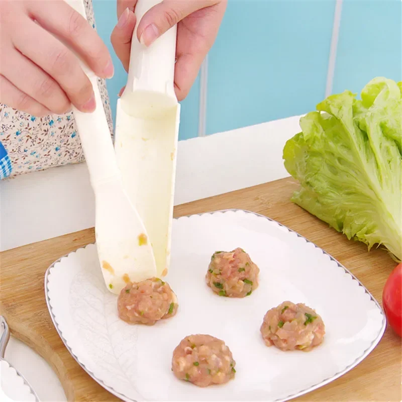 1set Convenient Meatball Patty Maker Home Kitchen Cooking Tool Poultry Lifters Meatball Fish Ball Burger Set Kitchen Accessories