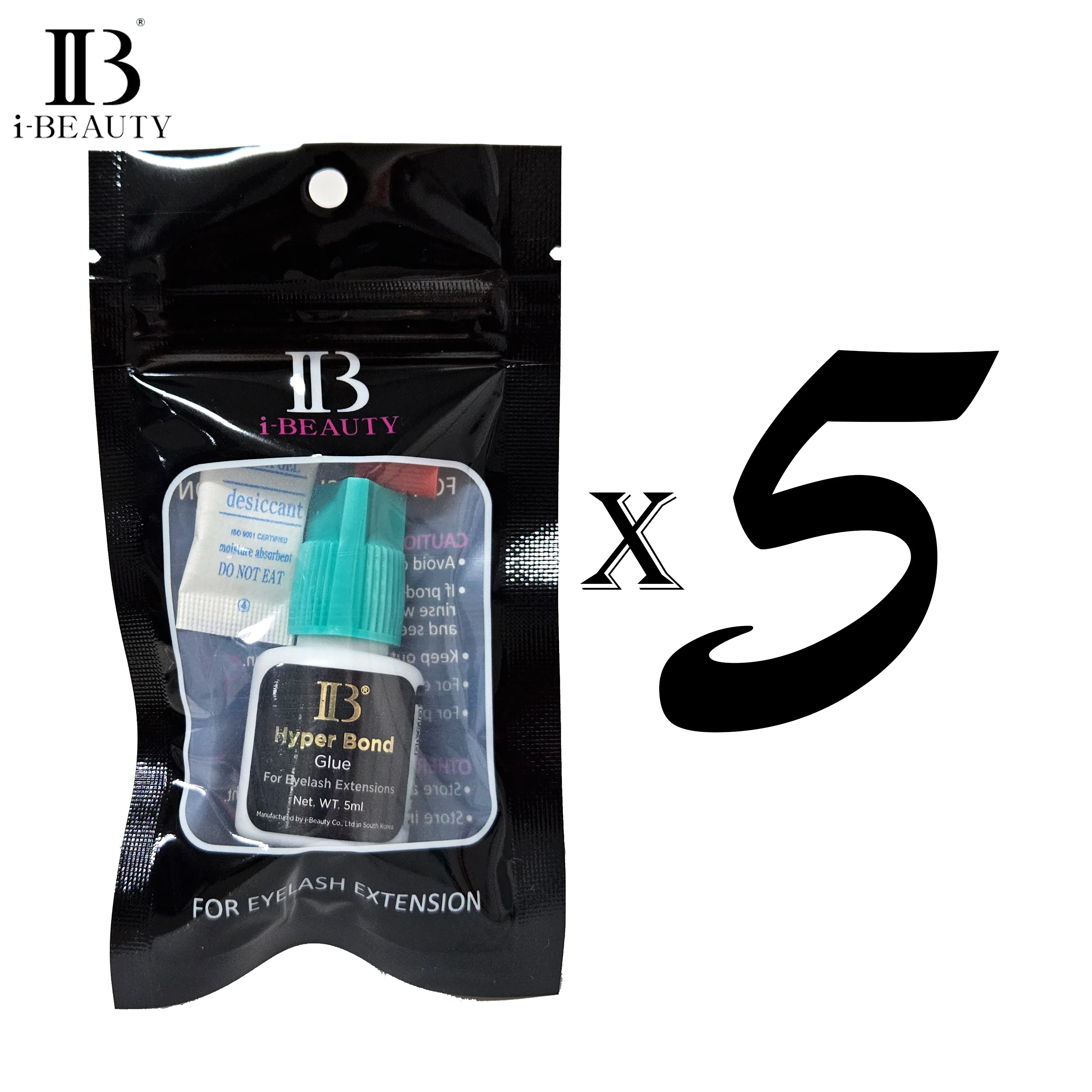 Original Korea IB Ibeauty Hyper Bond 0.5s Glue Fast Drying Eyelash Extensions Glue 5ml False Lash Glue