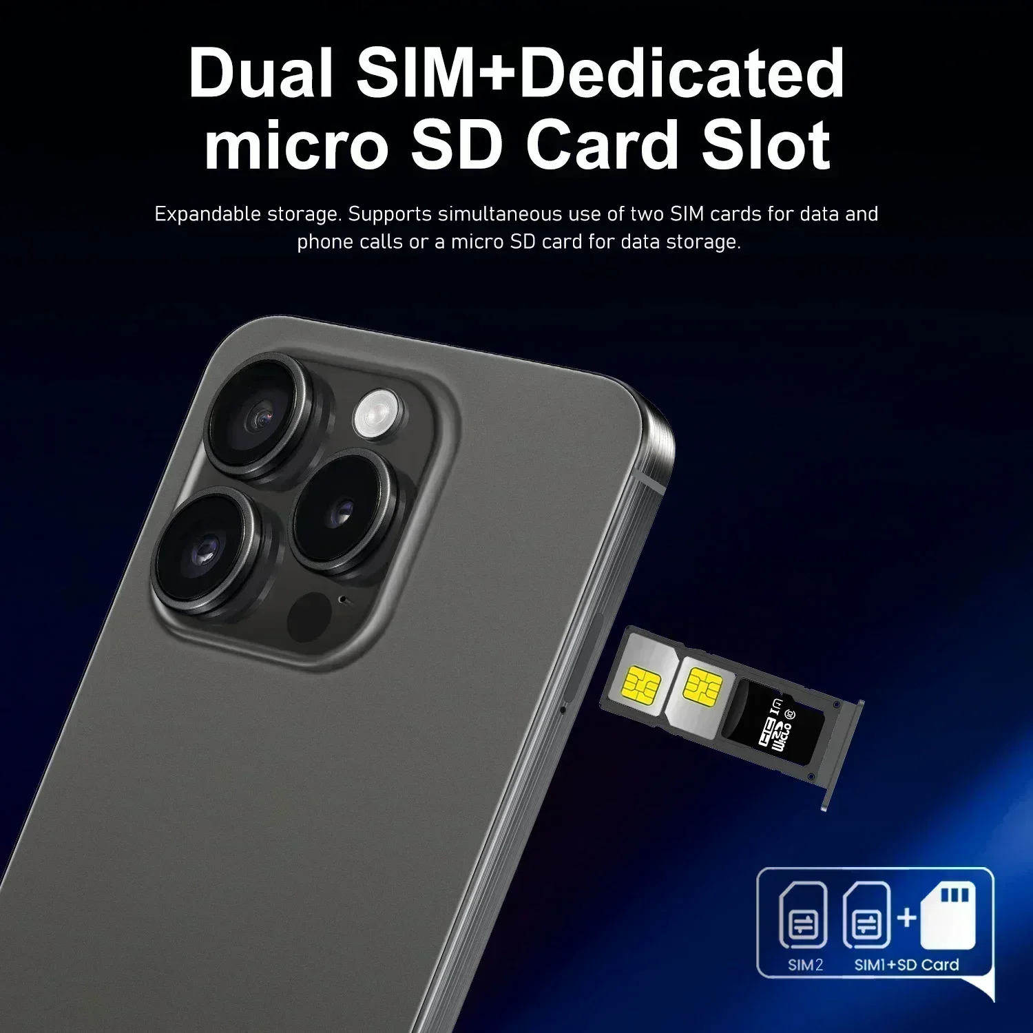 Brand New Original 16GB+1TB For Smartphone 6.8 inch XS15 Pro Full Screen 4G 5G Cell Phone 6800mAh Mobile Phones Global Version