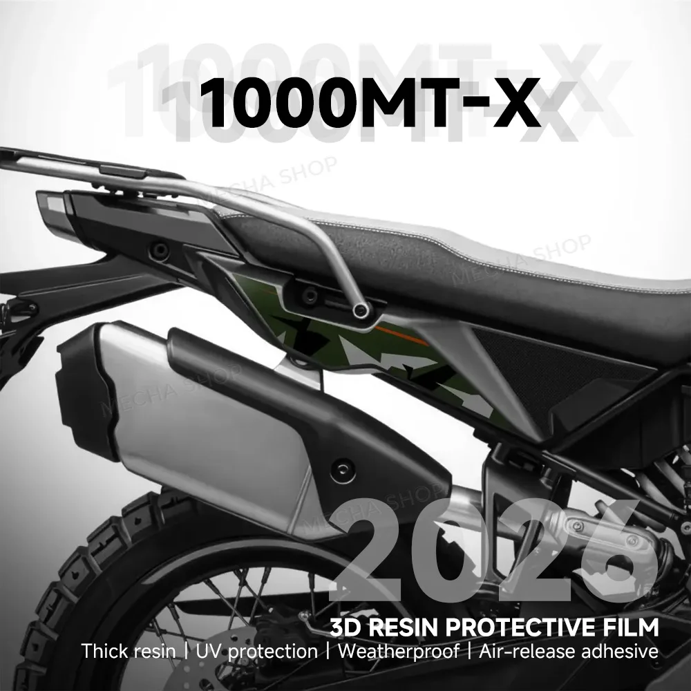 For CFMoto 1000 MT-X 2026 3D Resin Sticker Protection Kit Under Saddle Plastic Stickers