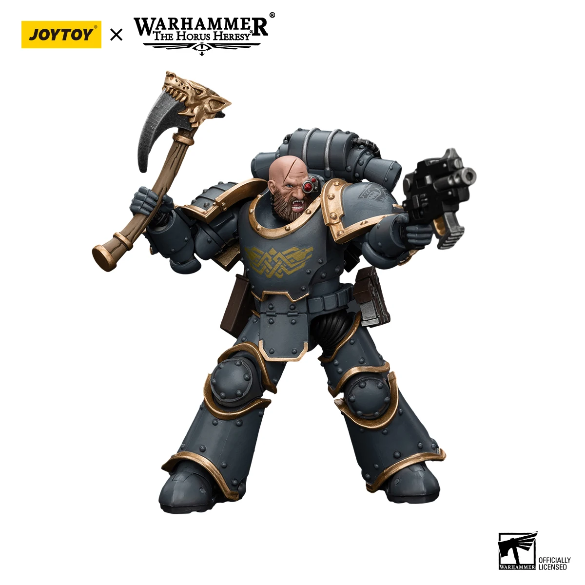 JOYTOY Warhammer 30K 1/18 Figurka Akcji Space Wolves Grey Slayer Pack Grey Slayer 3 Anime Model Militarny