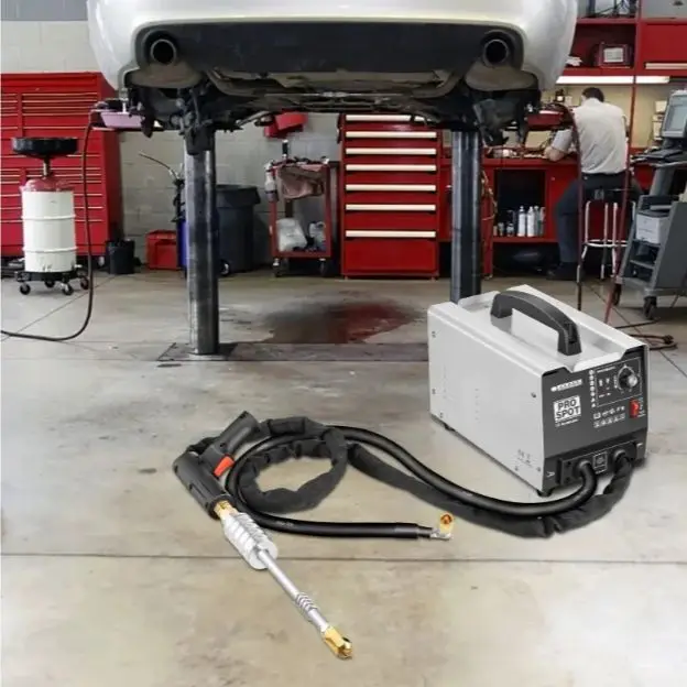 

220V 3500A Sheet Metal Spot Welder with 2 Guns for Car Bonnet Roof Panel Dent Puller Repair Tool 0.6-1.2mm