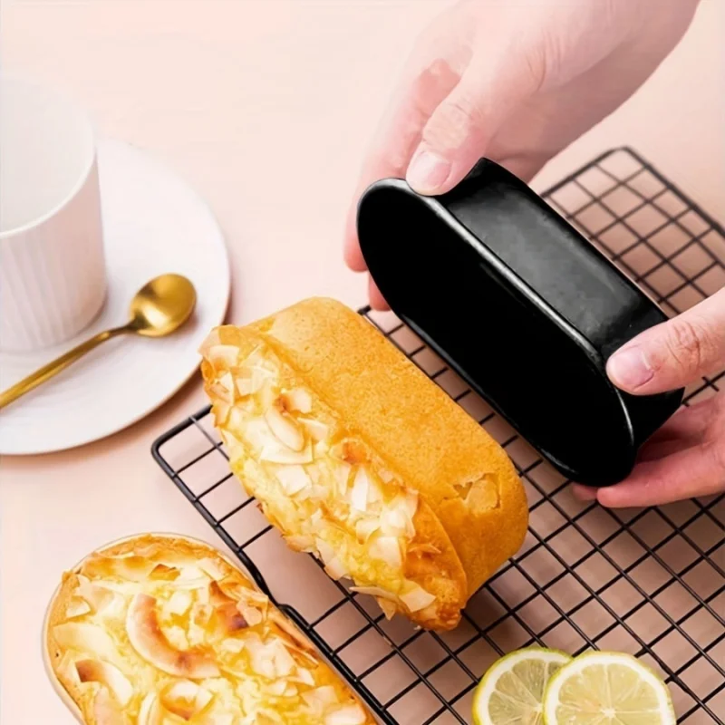 1pc Chiffon Cake Mold Basque Lucas Cheesecake Mold Oval Mini Toast Baking Mold