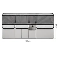 Sac de rangement pour coffre de voiture JFBONIN, sac suspendu pour dossier de siège de SUV, sac de rangement multifonctionnel en maille, articles de rangement pour l'intérieur de la voiture 5
