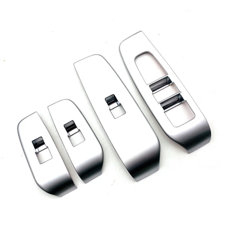 Chrome Car Door Armrest Window Glass Lift Button Frame Door Bowl Cover Trim for Nissan AURA 2022+ RHD