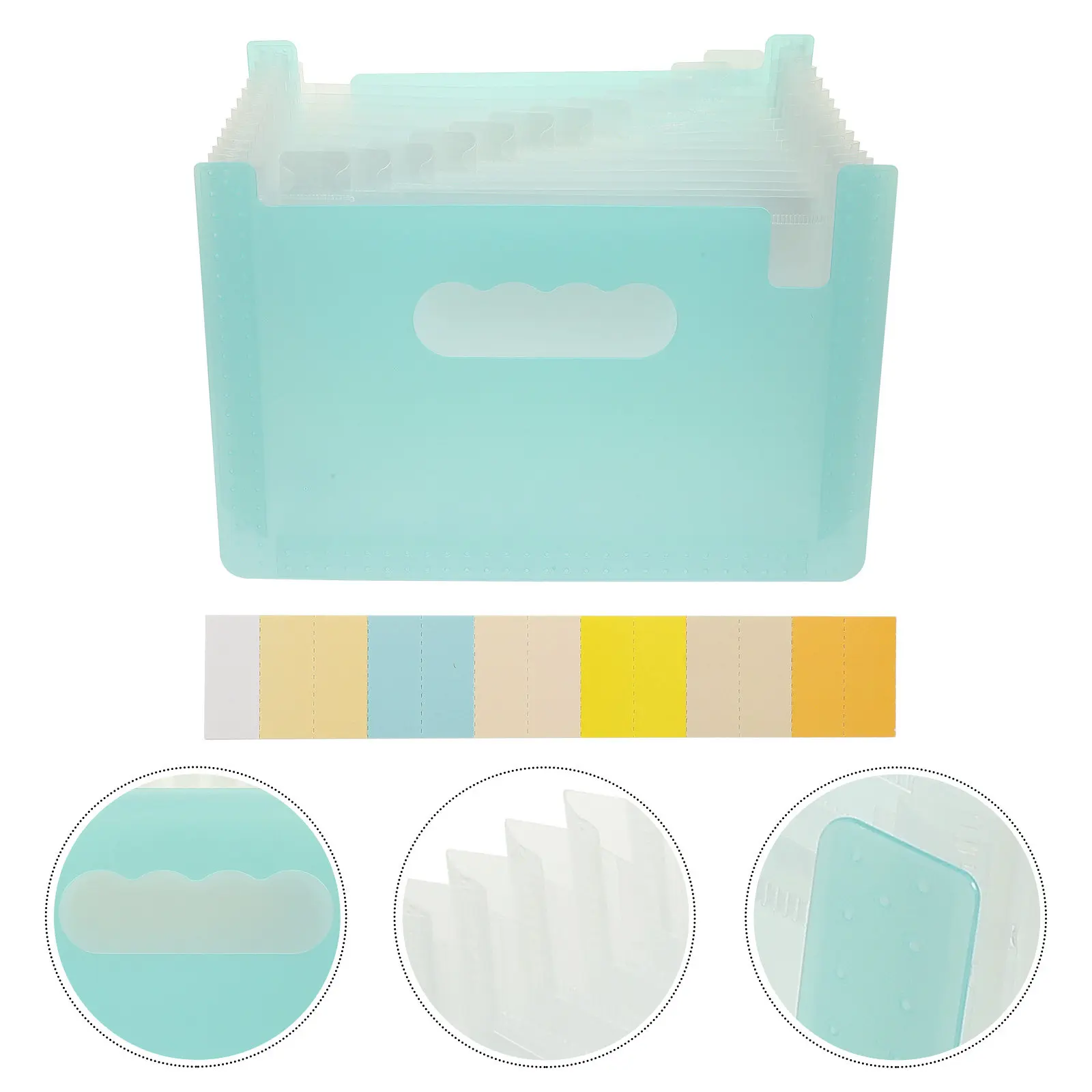 

1 Unit Stylish File Folder Made of Sturdy PP Suitable for Classifying Documents Receipts and Cards Convenient Holder for Daily