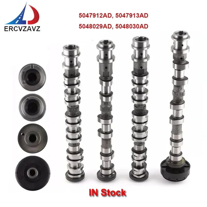 

4pcs 5047912AD, 5047913AD 5048029AD, 5048030AD Camshaft Kit For 2016-2024 Jeep Grand Cherokee Dodge Chrysler Ram 1500 3.6L GAS