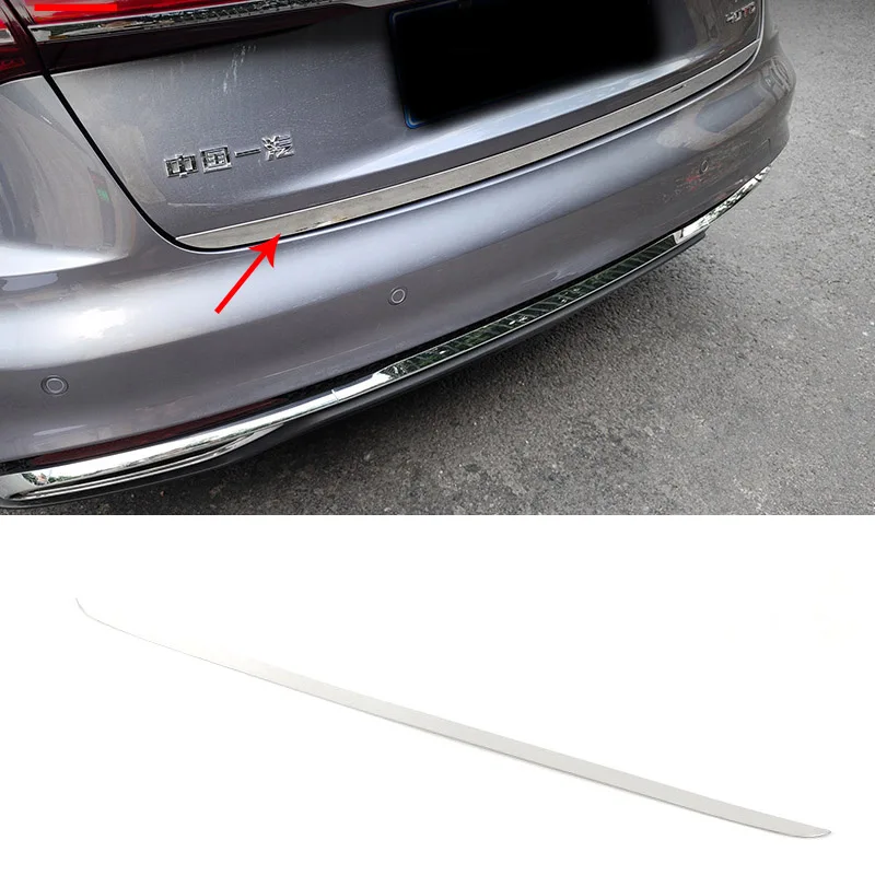 New Arrival 1pc Tailgate Moulding Boot Trim Decorative Bright Strip for HongQi H5 2023 Chromium Styling