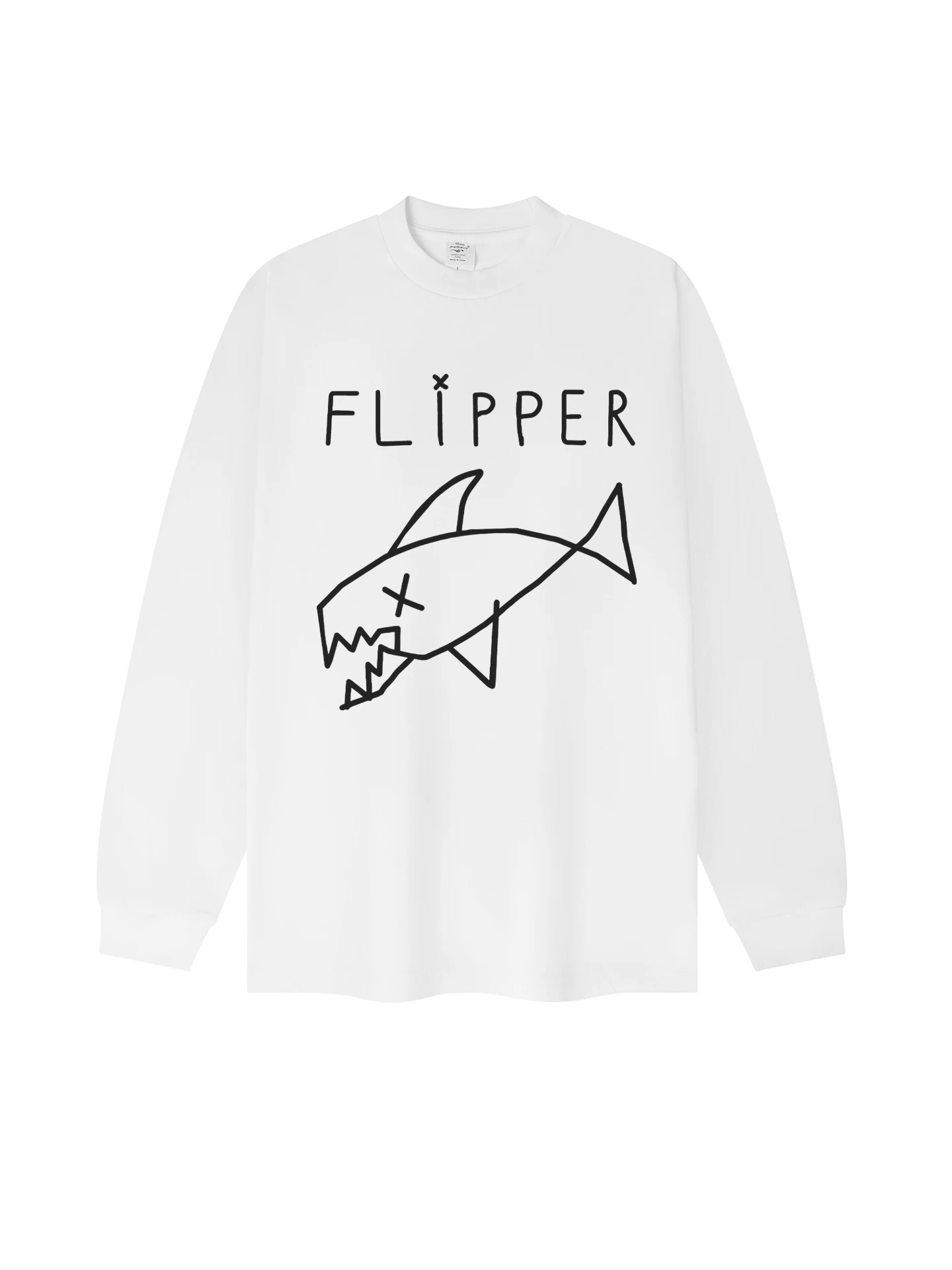 Kurt Cobain Pure Cotton Long Sleeve T-Shirt Gun Flower  Disbanding Rock Band Print Casual Comfortable Breathable Youth...