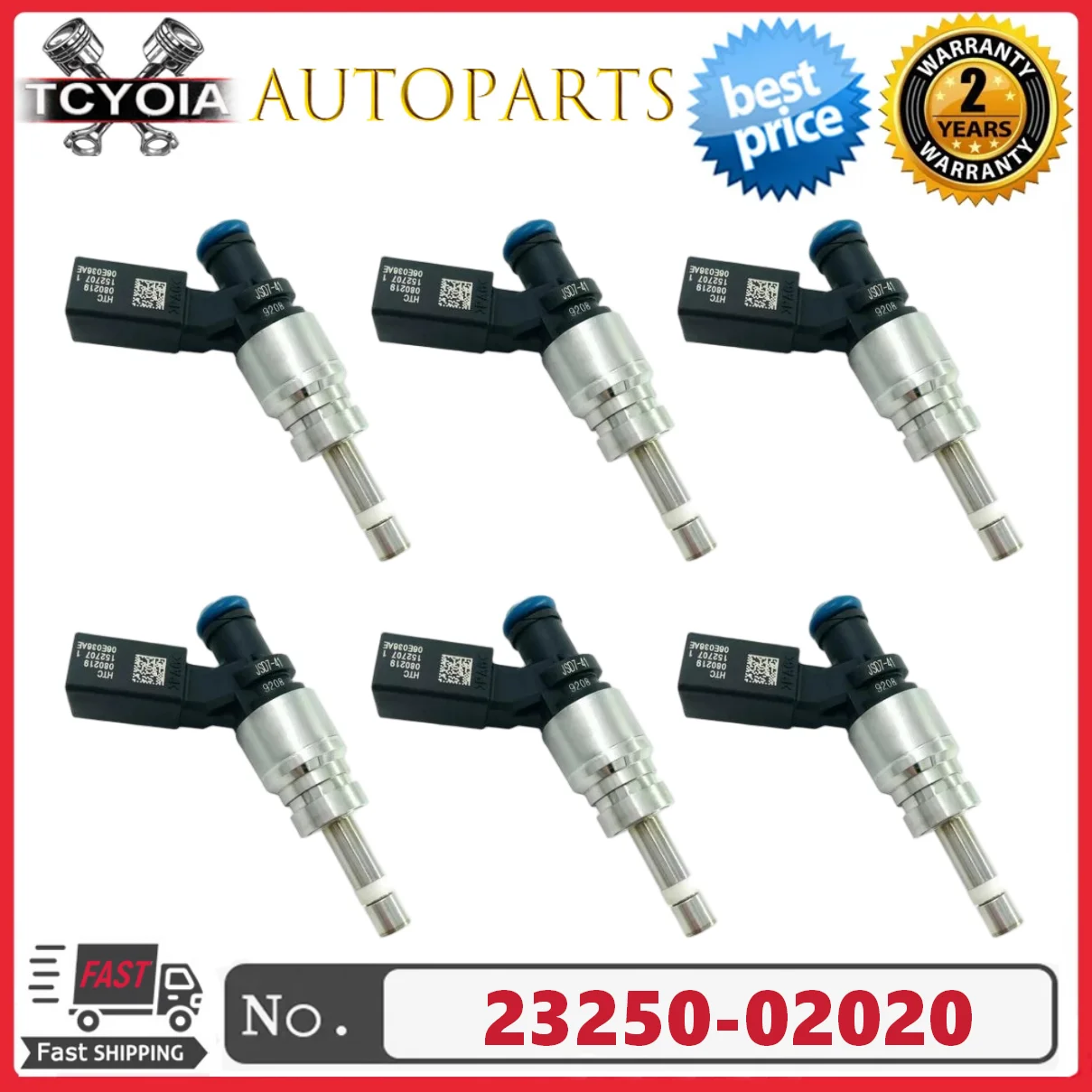 PEIVSO 6 шт. 06E906036C FJ1022 GDI Топливная форсунка для AUDI A4/A6/S6/S8 3.2L 5.2L 079906036С