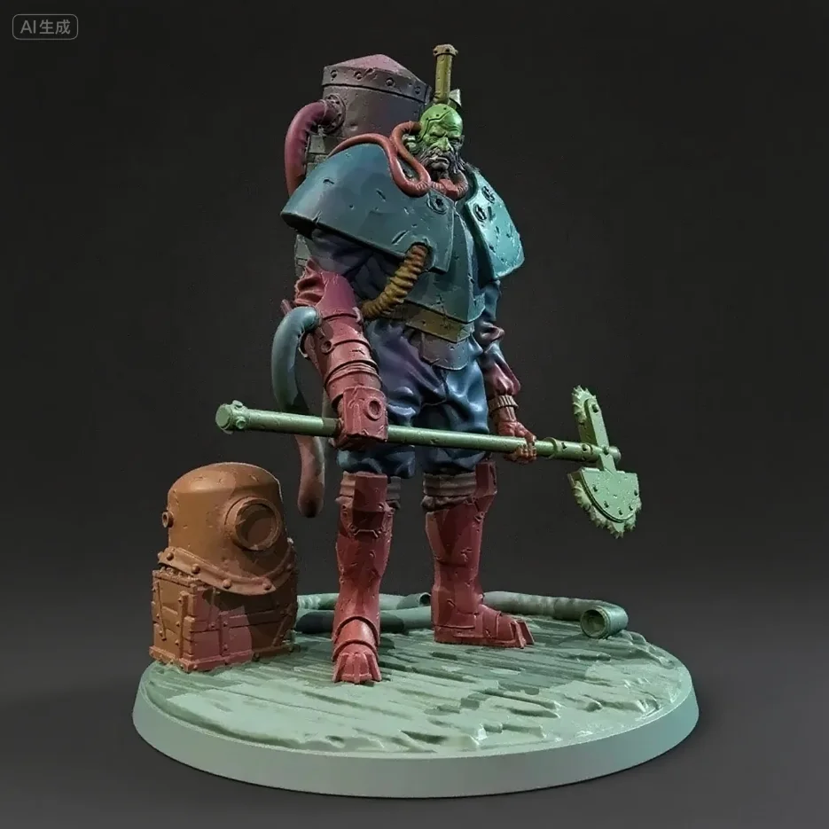 

The height of man 38mm 50mm 75mm Resin model kit colorless self-assembly TD-7319/3D