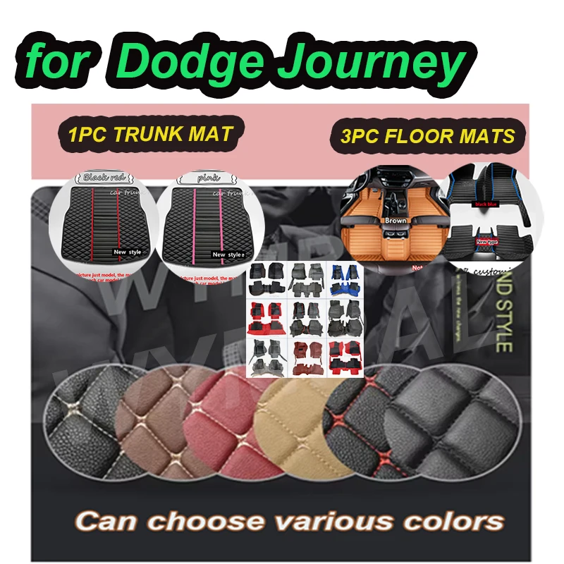 LUXURY Car Floor Mats For Dodge Journey 2009 2010 2011 2012 2013 2014 2015 2016 2017 2018  Car Floor Mats  Custom Auto Foot Pads