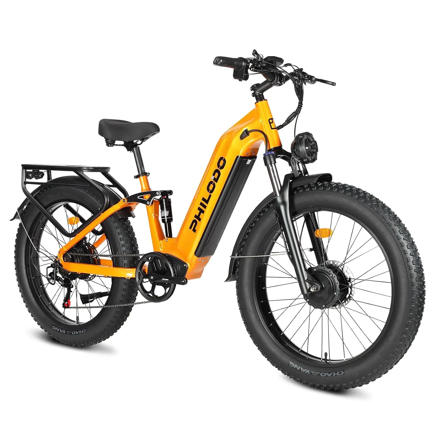 5000W Dual Motor Electric Bike 60V 32Ah 45MPH Full Suspension Hydraulic Brakes 26x4 Fat Tire All Terrain, Customized