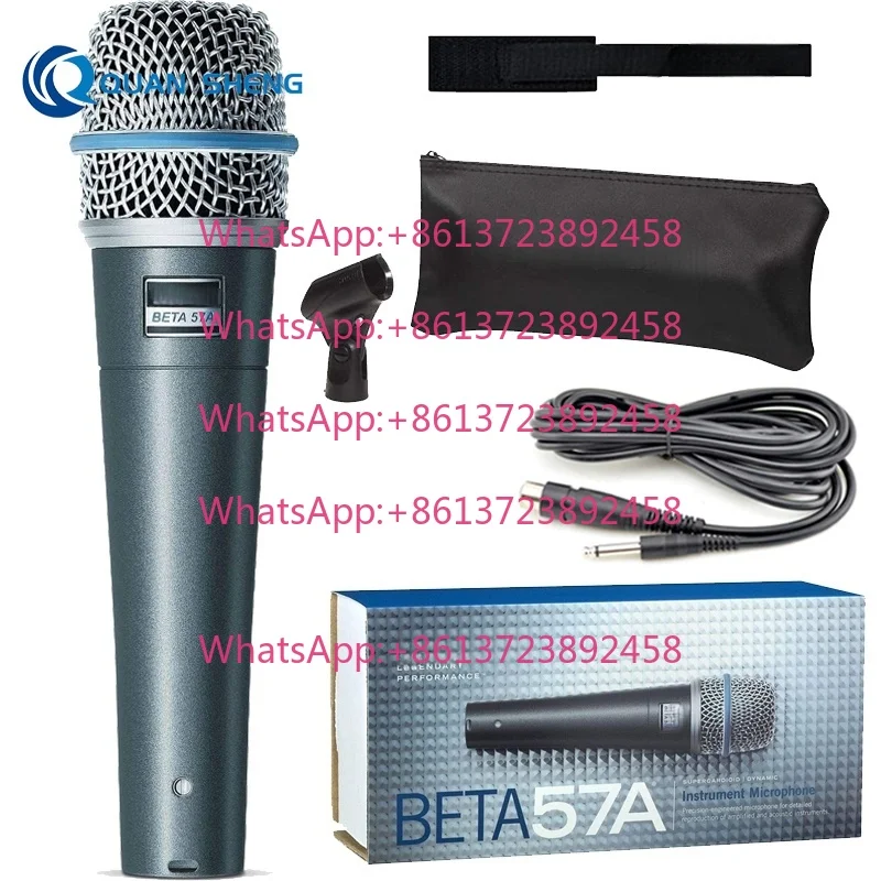 Professional Wired Dynamic Vocal Metal Handheld Microphone Beta57A For Live Stage Performance Karaoke Singing Church