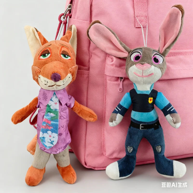 Juguetes calientes Disney Zootopia dibujos animados Anime película juguete de peluche zorro Nick Wilde conejo Judy Hopps muñeca animales de peluche suaves regalos de navidad ﻿