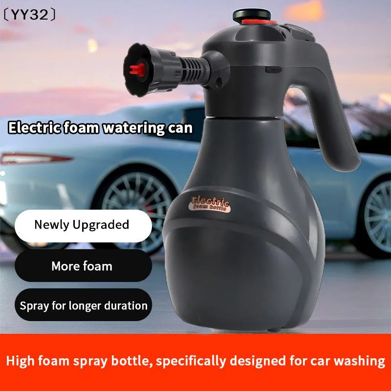 2L Electric Powerful Foam Sprayer Rechargeable Car Wash Cordless Foaming Spray Car Washer Gardening Watering Can Tools〔YY32〕
