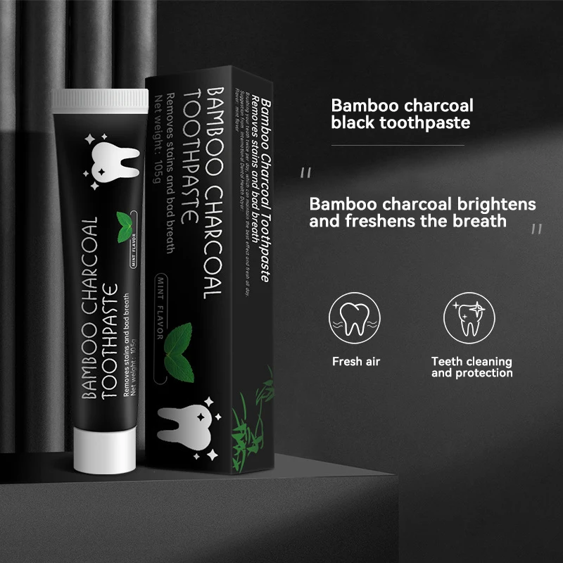 Bamboo Charcoal Toothpaste Whiten Teeth Removing Yellow Teeth Cleaning Tooth Stain Oral Fresh Activated Carbon Tooth Care