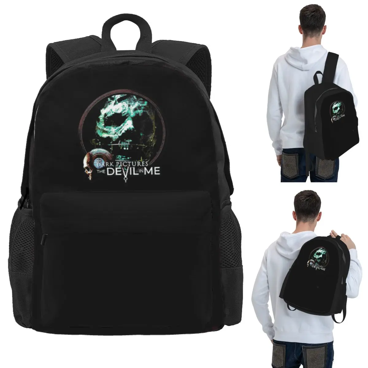 The Dark Pictures Anthology Game Student Backpack School Bag Hiking Travel Daypack for Men Women Bookbag Shoulder Bags