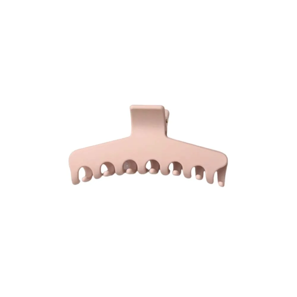 

Safe Silicone Shark Clip Korean Style Square Straight Line Shaped Hair Claw Waterproof Creative Elastic Plastic Hair Claw Women