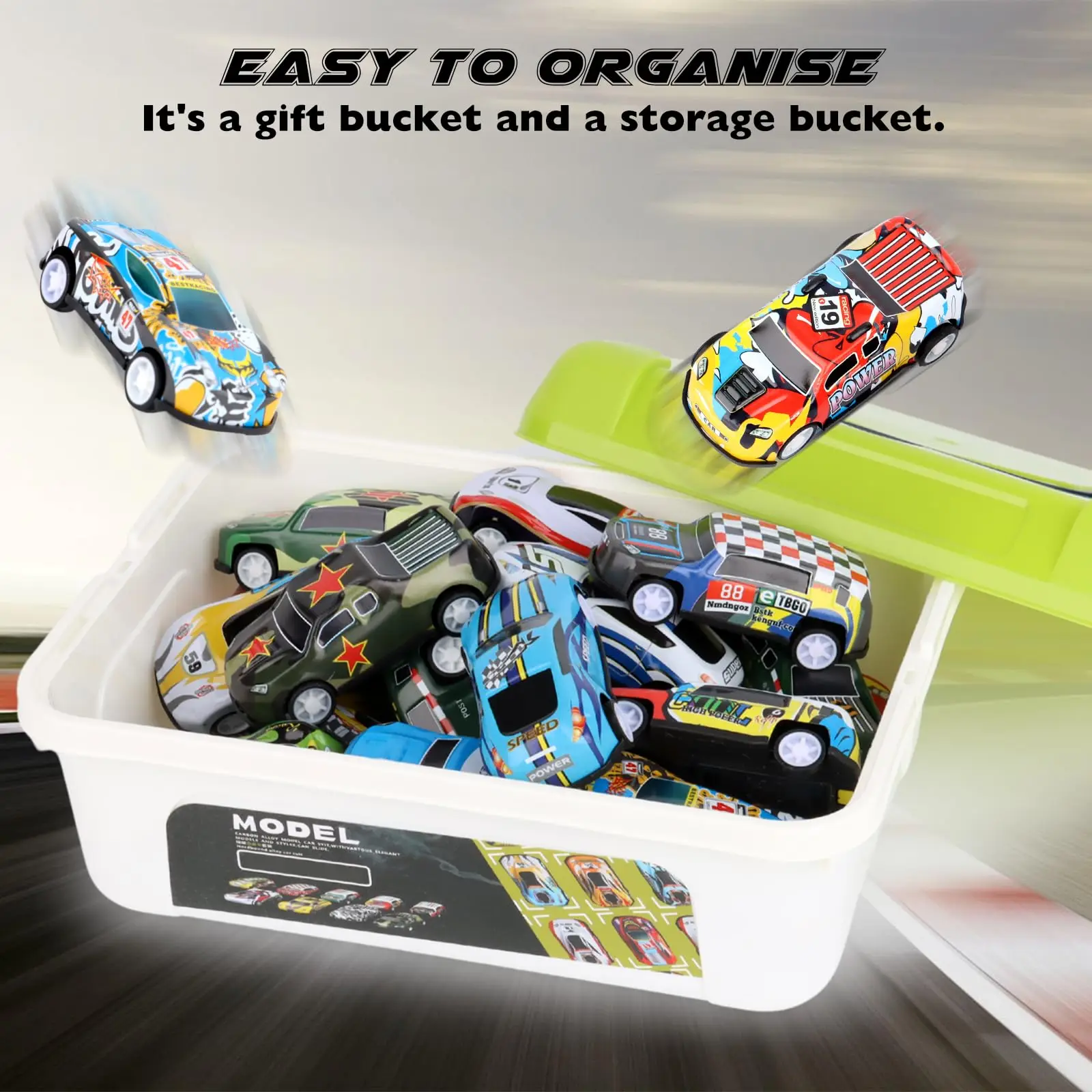 Car Set, Cars Toy, 21 Pieces Children's Car Toy, Car Toy, Mini Car Set, Toy Car Wind-Up Cars, Models Game for Children Boys