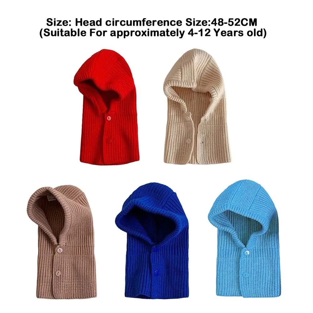 العصرية بلون محبوك قبعة سميكة الدافئة الطفل سدادات حماية الأذن قبعة قطعة واحدة المتكاملة الغزل متماسكة إيرفلاب قبعة الأطفال #6
